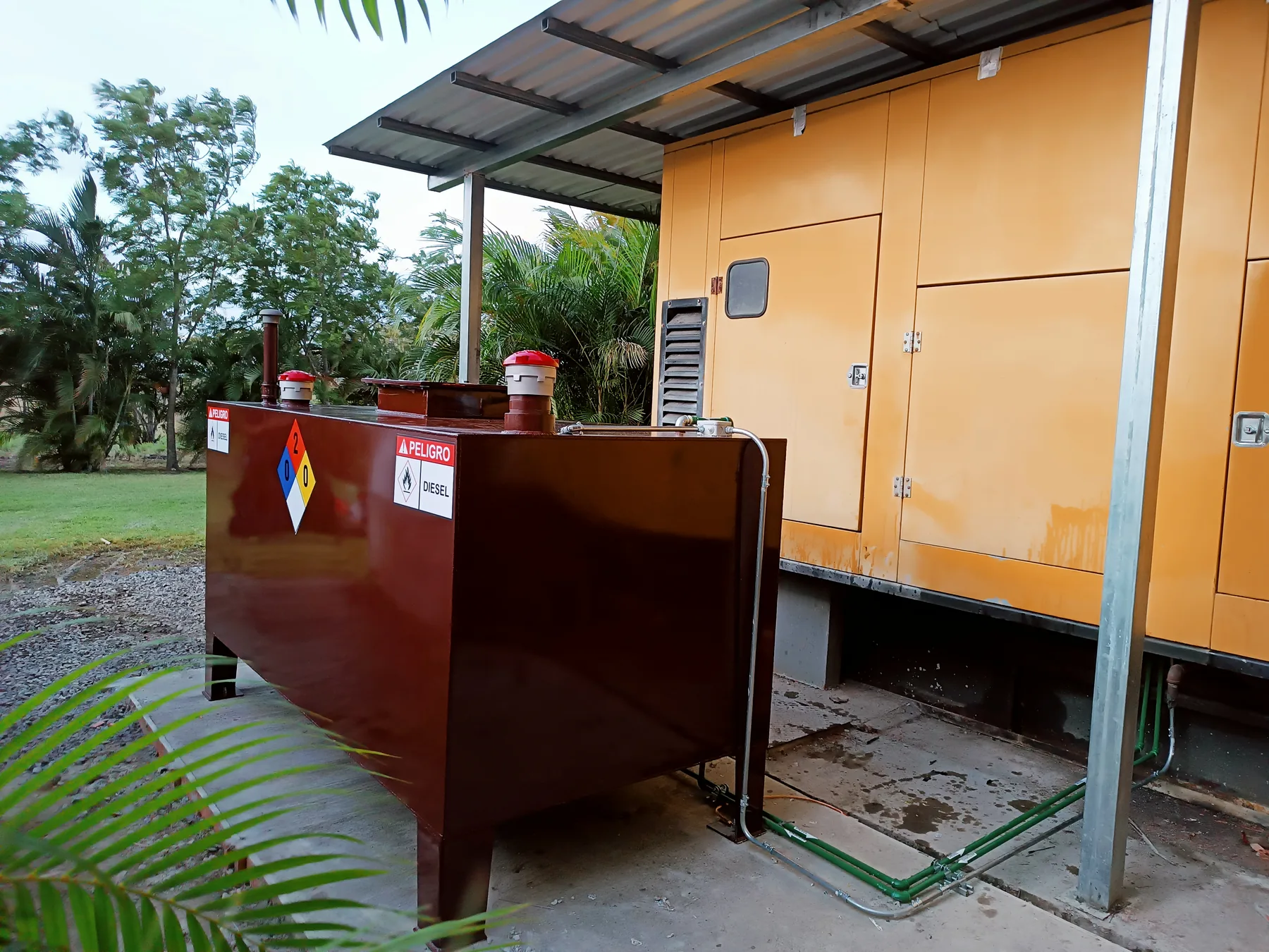 Detalle del tanque estacionario